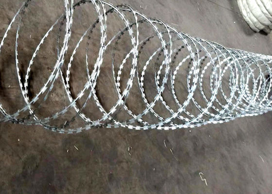 Convenient Construction Stainless Steel Razor Wire Snake Belly Spiral Barbed Wire Fence